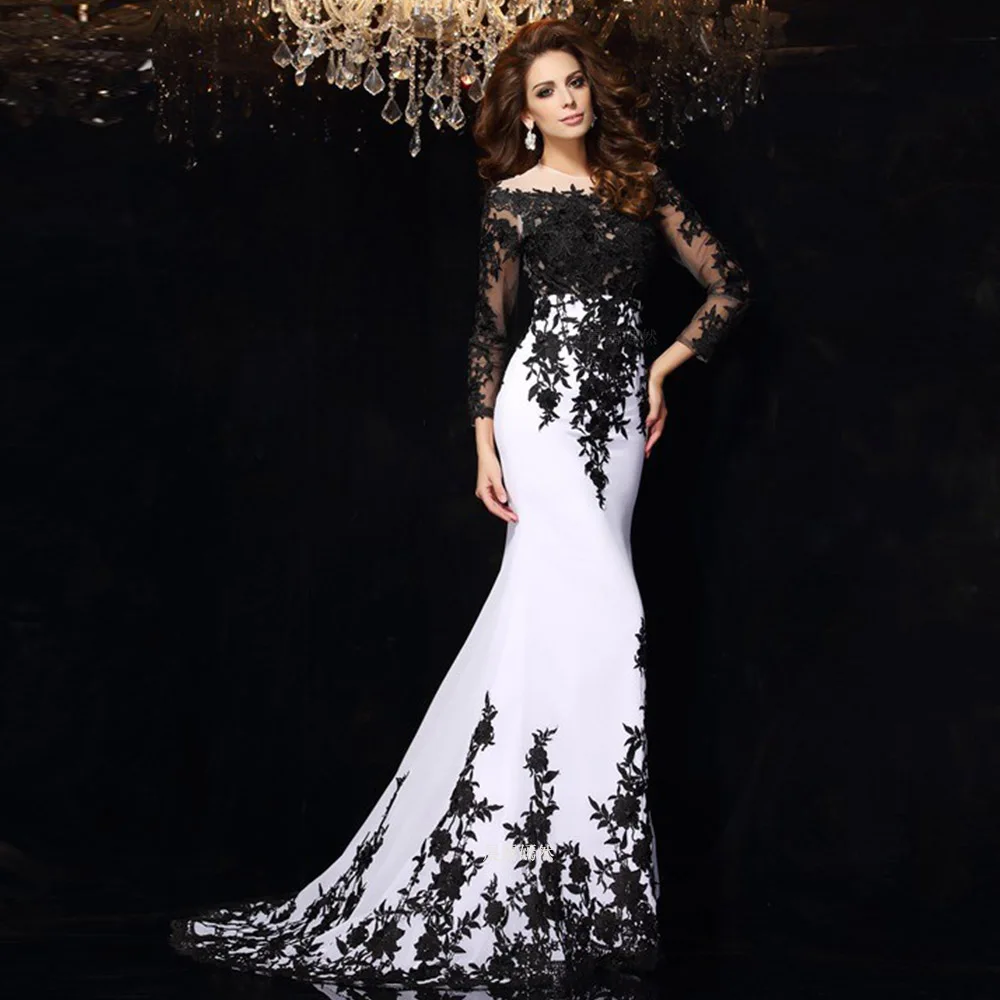 Mermaid Mother of the Bride Dresses Applique Long Wedding Guest Gowns Off-Shoulder Elegant Dress Women For Wedding Party
