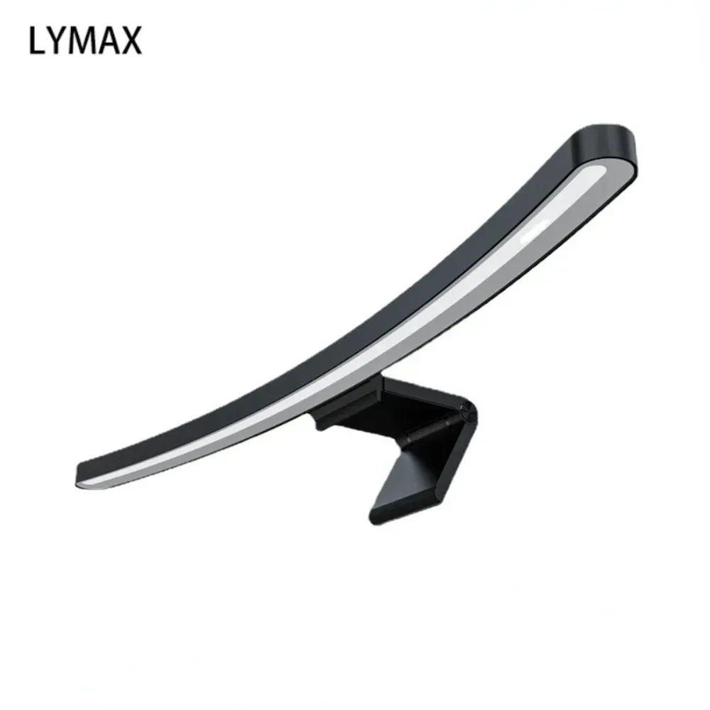 LYMAX 곡선 스크린 바 모니터 조명, RGB 백라이트 스크린 걸이식 램프, 스마트 눈 보호, 에너지 절약 사운드 컨트롤