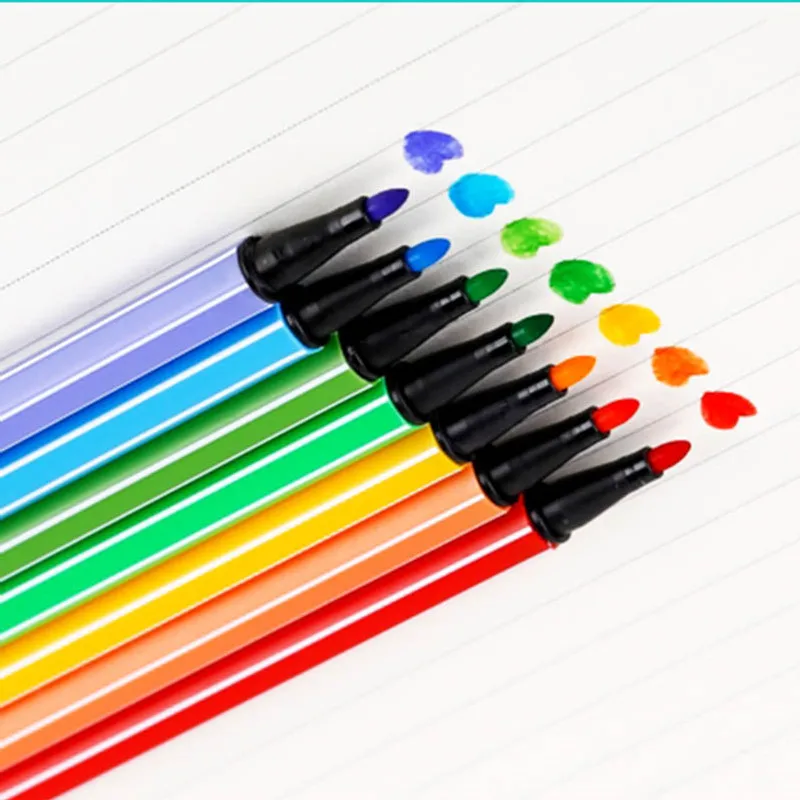 Children Washable Watercolor Pen Non-toxic Water Color Pencil Mark Painting Drawing Art Supplies 36/24/18/12
