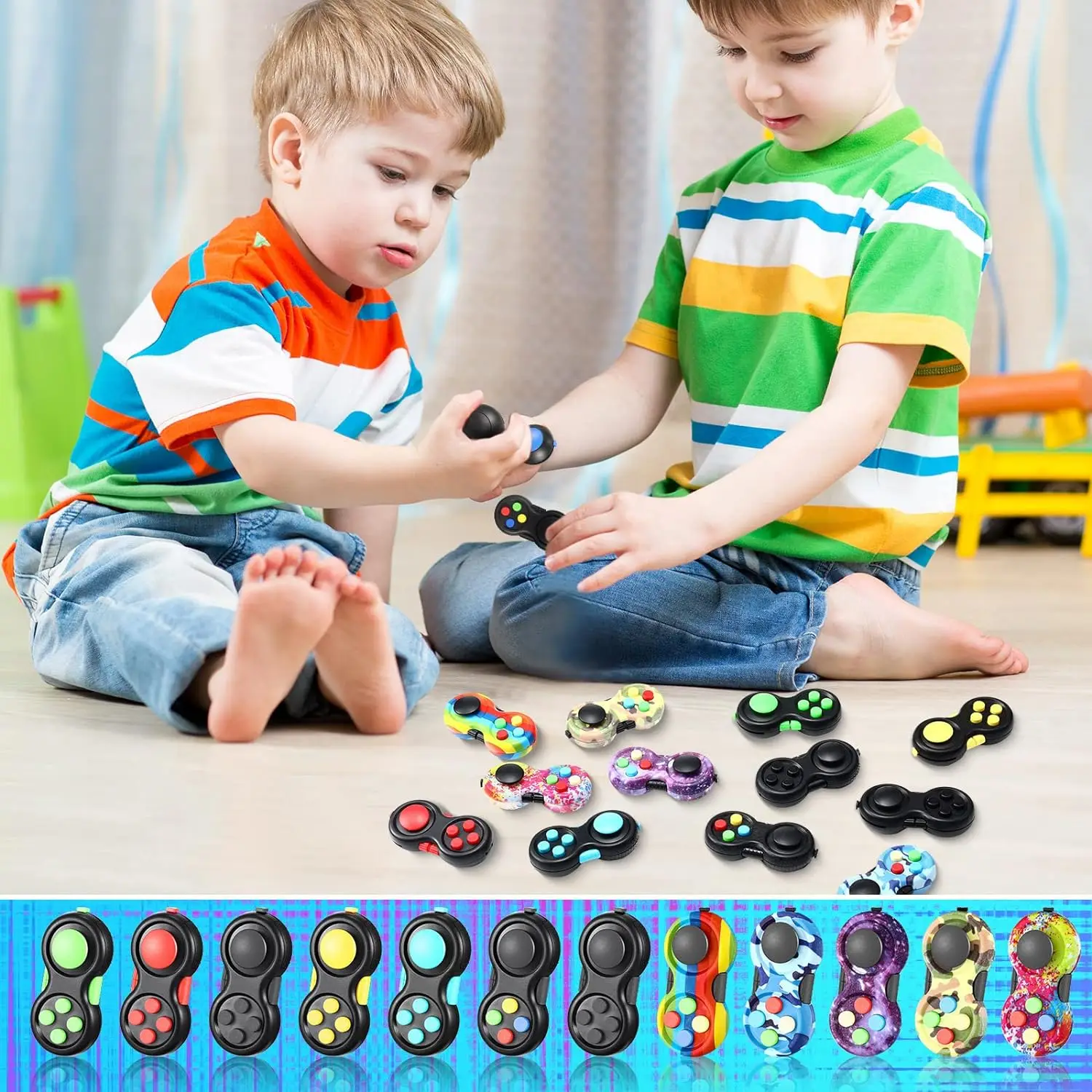Fidget Pad Retro Classic Fidget Controller Handheld Fidget Game Controller Fun Fidget Pad Packs Classic Fidget Toys 5