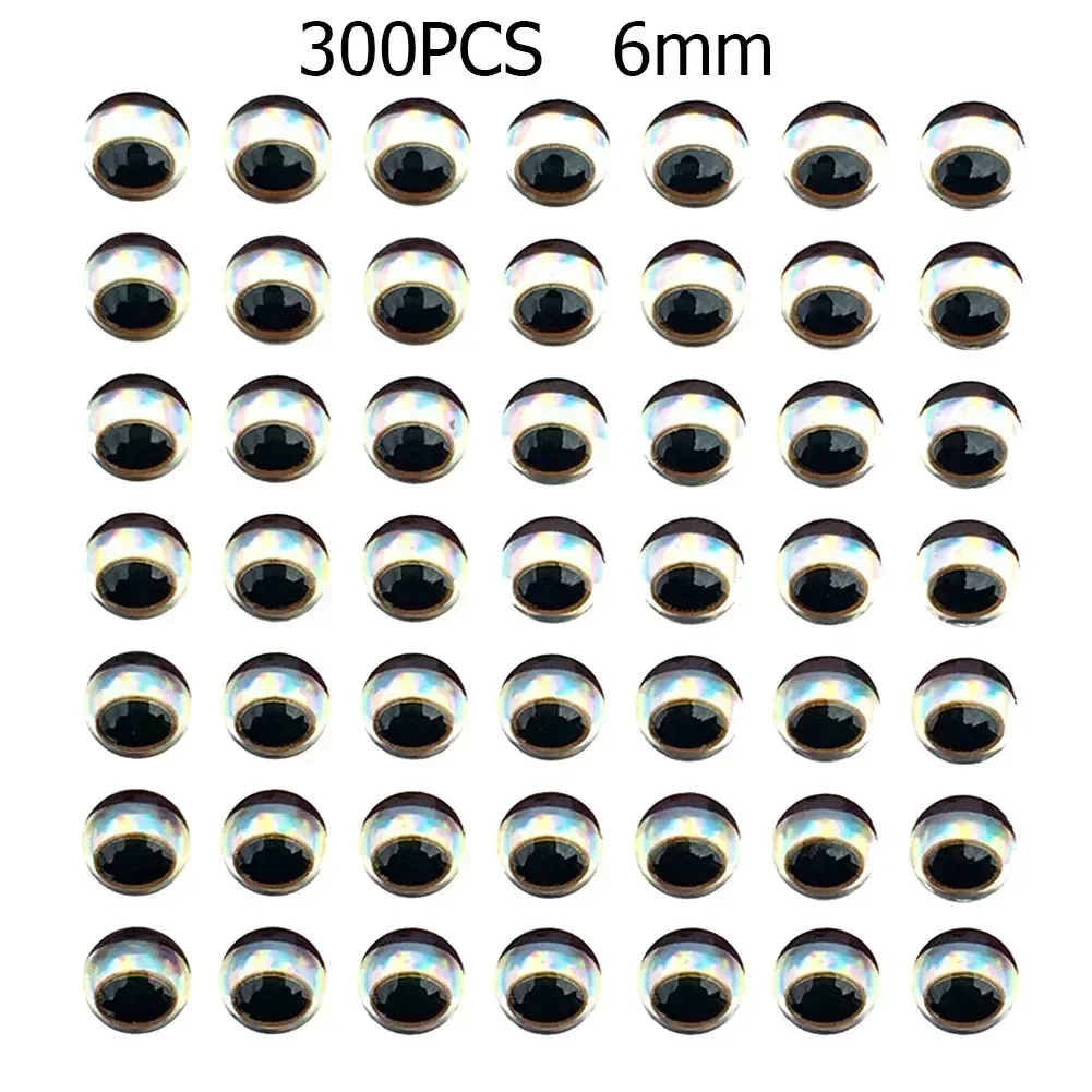 20-Pack Blue 3D Holographic Fishing Lure Eyes - Soft Fly Tying Craft  Supplies 3D Soft Craft Eyes 2-20mm