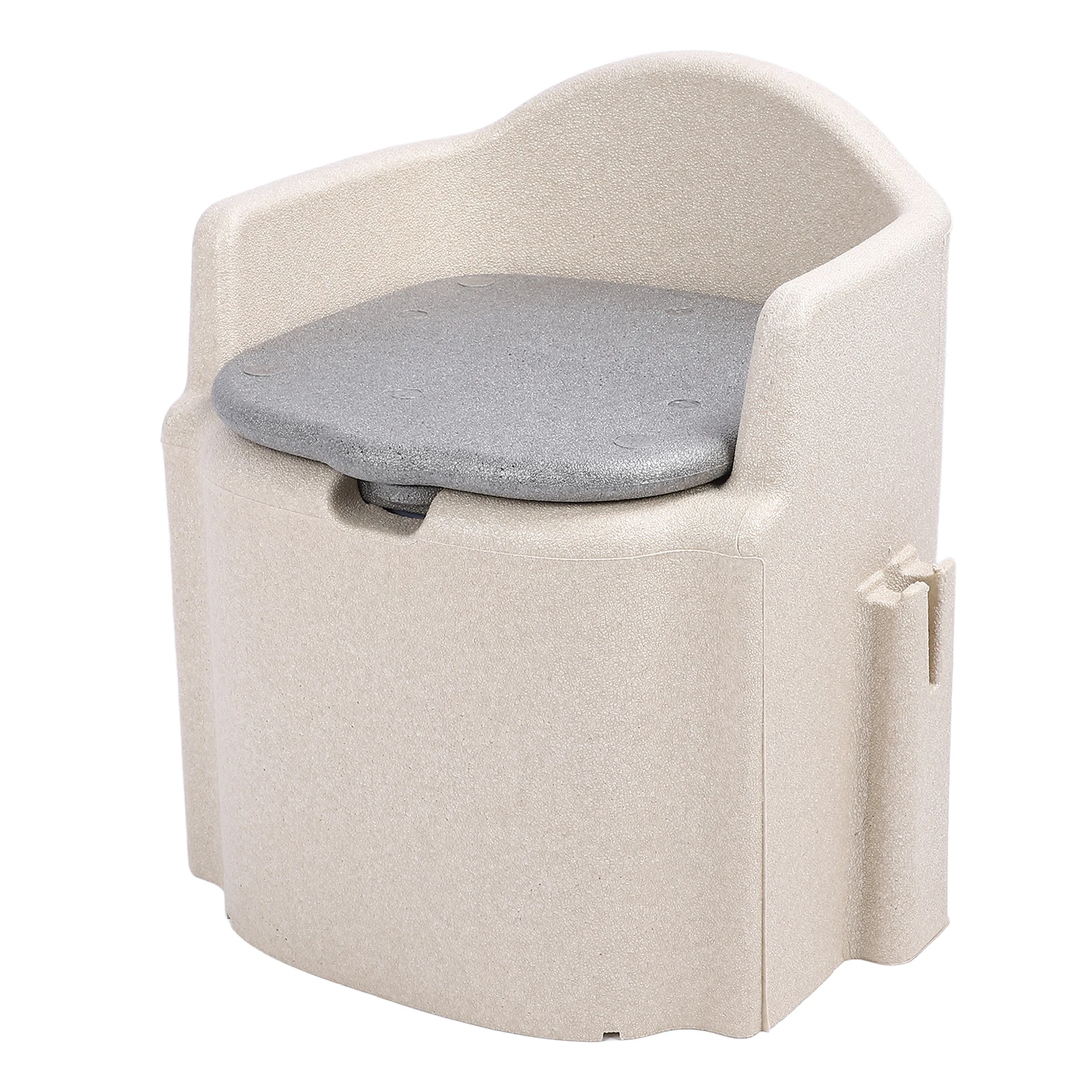 Commode Shower Chair Bucket Bedside Commode Chair Strong Load Bearing Capacity Anti Slip Stable Comfortable for Bathroom 2
