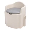 Commode Shower Chair Bucket Bedside Commode Chair Strong Load Bearing Capacity Anti Slip Stable Comfortable for Bathroom 2
