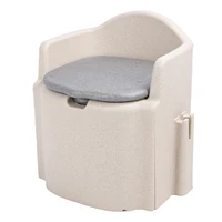 Commode Shower Chair Bucket Bedside Commode Chair Strong Load Bearing Capacity Anti Slip Stable Comfortable for Bathroom 2