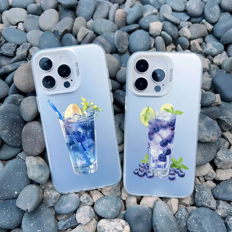 2D Cartoon Chill Drinks Handyhülle für iPhone 13 12 Mini 11 Pro Max 17 16 15 14 Pro Max 15 Plus Stoßfeste Laser-Schutzhülle Fundas – Detail 10