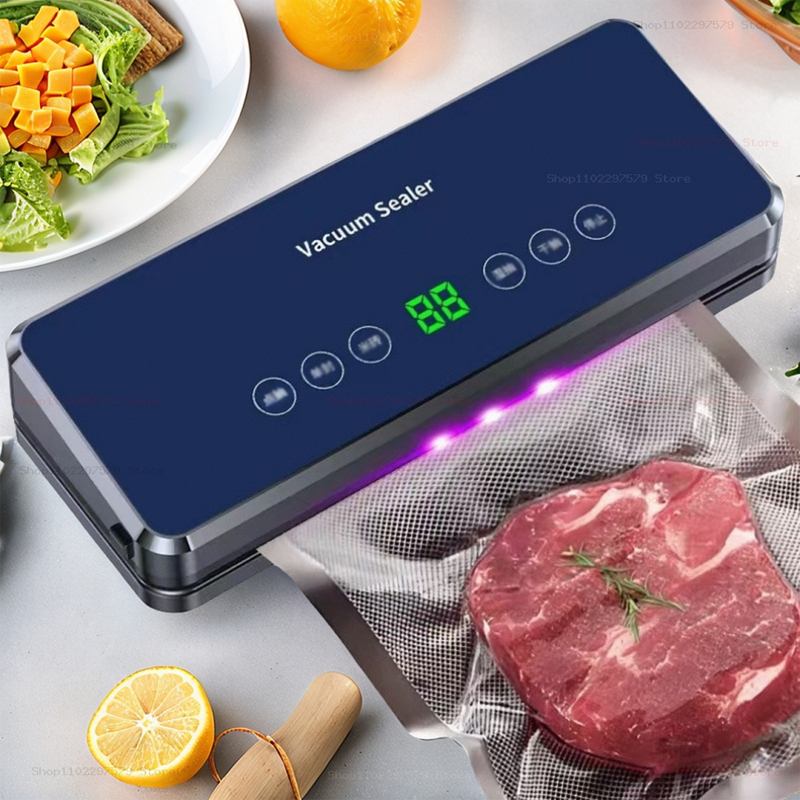 Home fully automatic vacuum sealing machine Food packaging machine Fresh preservation machine Wet and dry plastic sealing machin