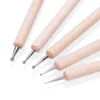 10PCS Dotting Tools Set For Nail Art, Embossing Stylus For Painting 2 Way Dotting Pen 6