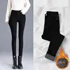 Autumn Winter New Fashion High Waist Solid Button Jeans Women's Clothing Korean Pockets Button Casual Slim Thicken Pencil Pants 2