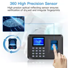 Intelligent Biometric Fingerprint Password Attendance Time Clock Recorder Fingerprint Attendance Machine with TFT LCD Screen tanie i dobre opinie CN (pochodzenie) inny Other CN(Origin)