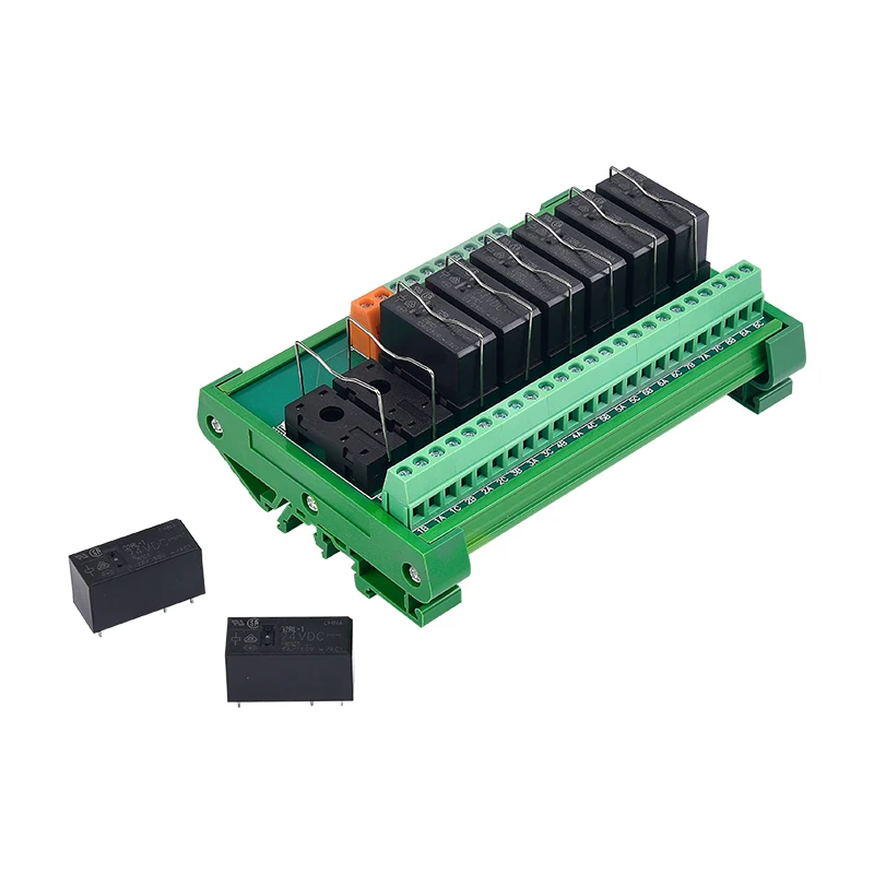 Din Rail Mount Ac/Dc 12/24V Control 4 Spdt 16A Power Relay Module,Omron G2R-1-E - Foto 12