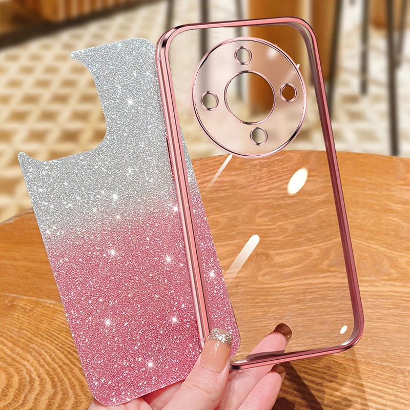 Luxury Glitter Plating Matte Back Cover