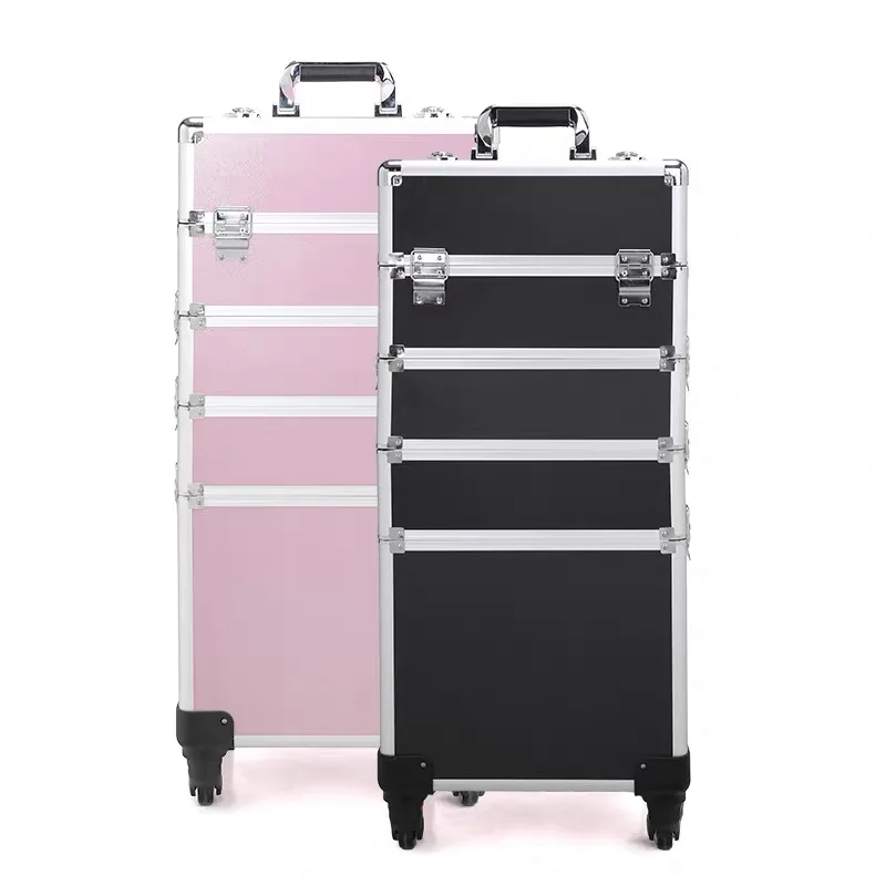 Multilayer Freely Combined Cosmetic Luggage Professional Artist Trolley