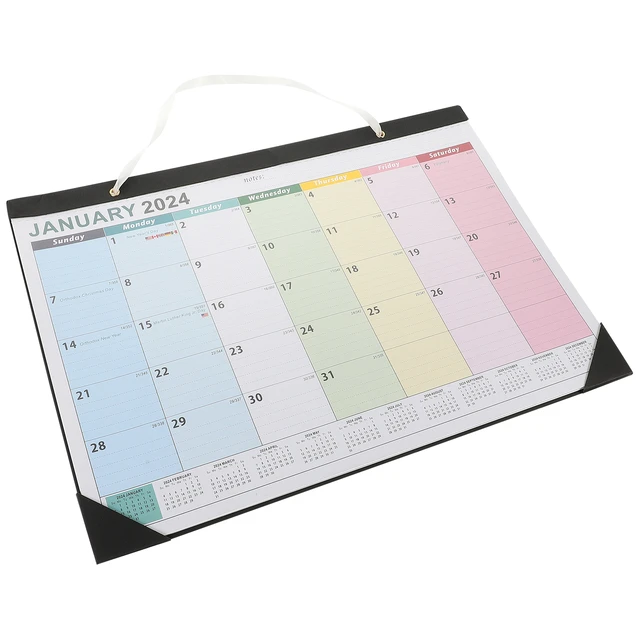2024 Wall Calendar Monthly Sturdy 2023-2024 Countdown Daily Use Calendars  Home Year Hanging Whiteboard - AliExpress