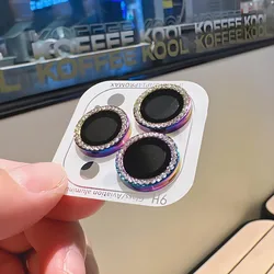 Luxury Diamond Glitter Camera Lens Protector Case with Glass Cover - 13 13mini (Dazzling)