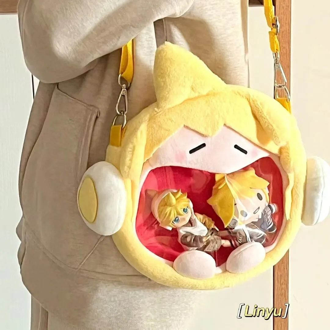 Beme Original Hatsune Miku Kagamine Rin Kagamine Len Borsa A Tracolla In Peluche Pacchetto Dolente Kawaii Zaino Cosplay Regali Per Ragazze