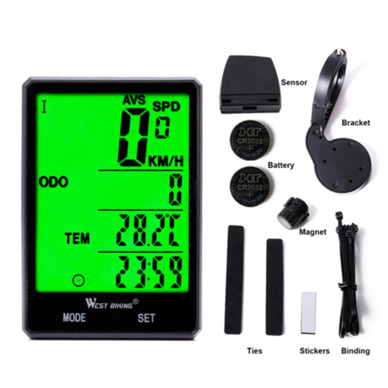 

BIKING Waterproof Bicycle Computer With Backlight Wireless Wired Bicycle Computer Bike Speedometer Odometer Bike Stopwatch