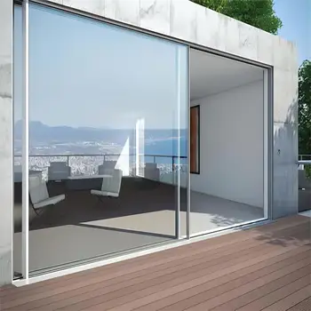 Sixinalu 맞춤형 색상 및 크기 모던 매끈한 미니멀리스트 프로젝트, 모던 알루미늄 합금 프로파일, 복도 문짝 스틸 슬라이딩 문짝