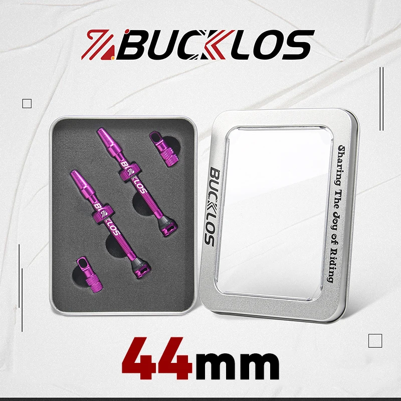 BUCKLOS Premium Aluminum Alloy Tubeless Bicycle Valves - Presta Valve