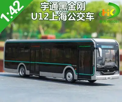 1:42 Yutong Bus Model U12 U 12 Black Diamond Model Shanghai