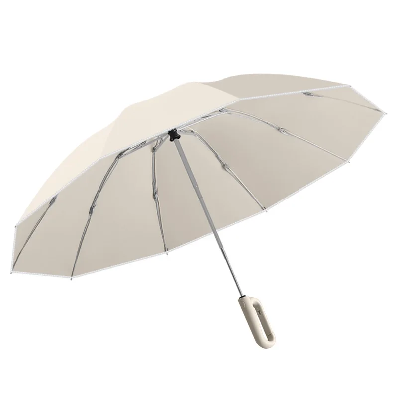 High quality Fully Automatic Buckle Umbrella Rain or Shine Sun Protection Anti-UV Folding Sunshade Umbrella for Men and Women