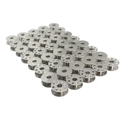Bulk Pack of Metal Bobbins for Industrial Sewing Machines - Durable Sewing Accessories (40PC)