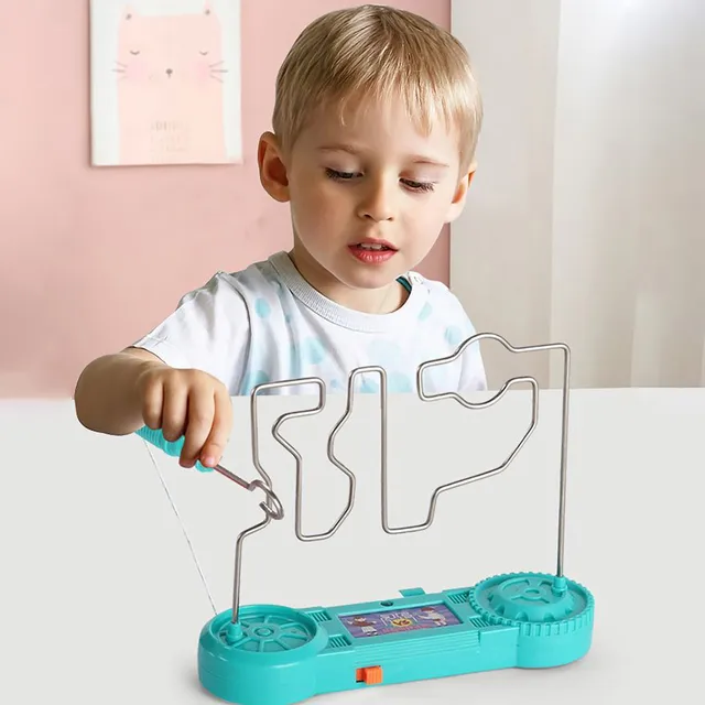 1Set Kids Collision Electric Shock Toy Education Electric Touch Maze Game Party Funny Game Children Kids Study Supplies Toys 5