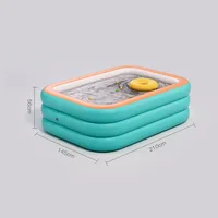 Piscine gonflable générique longue en PVC, paquet de 2,1 m, Durable, facile à installer et adaptée au plaisir familial, adaptée à la famille 2