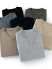 Classic 100% Cashmere Sweater Men V-neck Basic Pullovers Spring Autumn Winter Warm Comfy Cashmere Knitwear High Quality Tops ﻿ 1