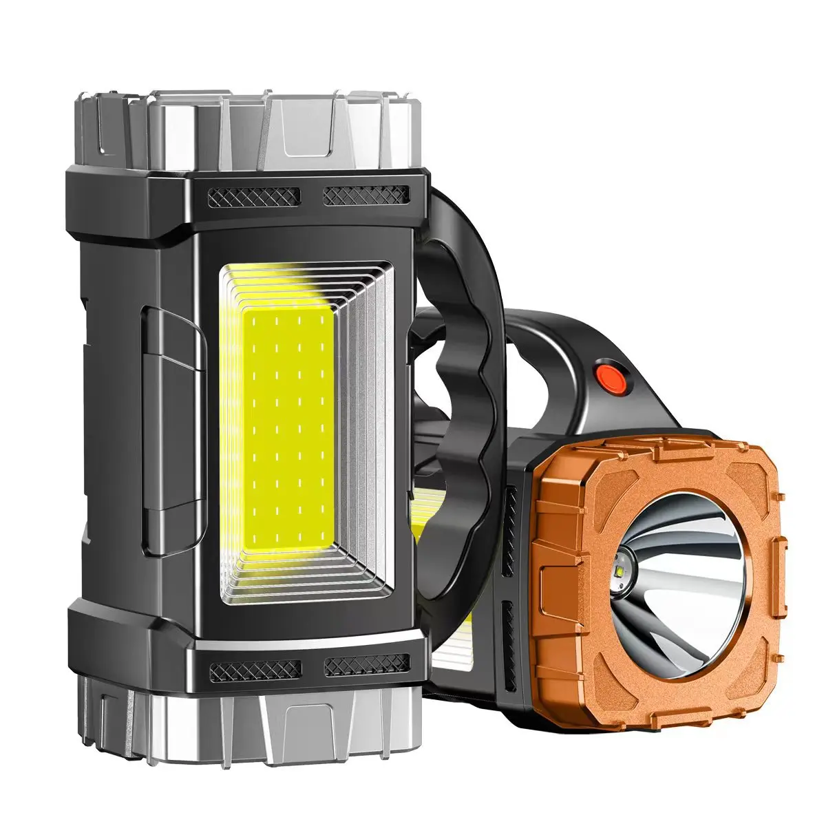 Description Picture 4 of itemHigh Power Rechargeable LED Flashlight Multifunctional Portable Light with Side Light Waterproof Multiple Lighting Modes