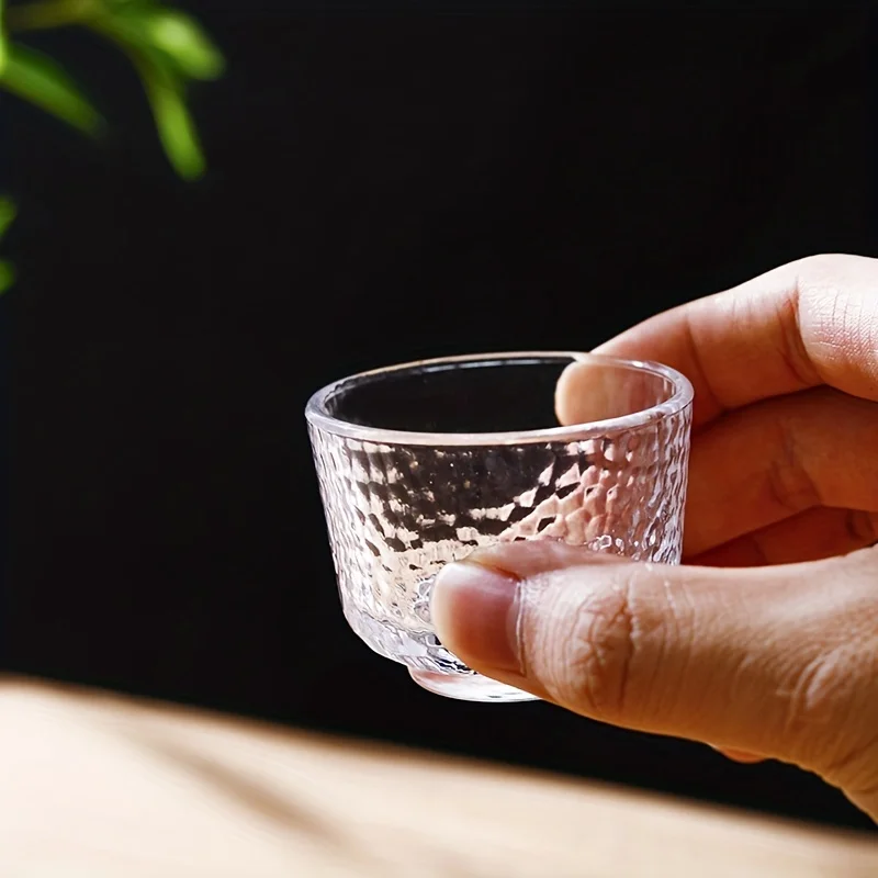 5pcs Japanese hammer glass sake bottle set
