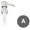 304 Stainless Steel Hand Liquid Soap Pump Dispenser Head Nozzle Fits 25mm Bottle Mouth Soap Shampoo Dispenser Accessories 2