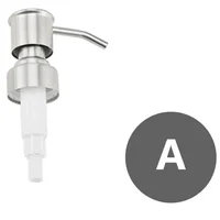 304 Stainless Steel Hand Liquid Soap Pump Dispenser Head Nozzle Fits 25mm Bottle Mouth Soap Shampoo Dispenser Accessories 2