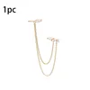 85592-9aedf3.jpg Boucles d'oreilles coréennes couleur or Double chaîne, Piercing d'oreille pour femmes, style Boho, Zircon fin, bijoux à la mode