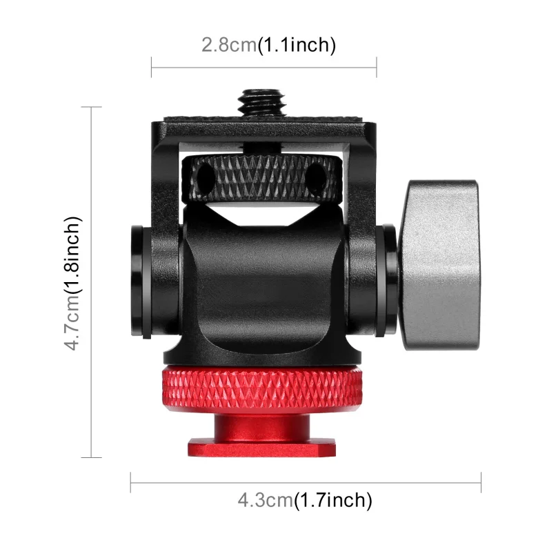 Description Picture 6 of itemFhx-yf5 Snail small PTZ bracket monitor hot shoe base SLR camera general accessories