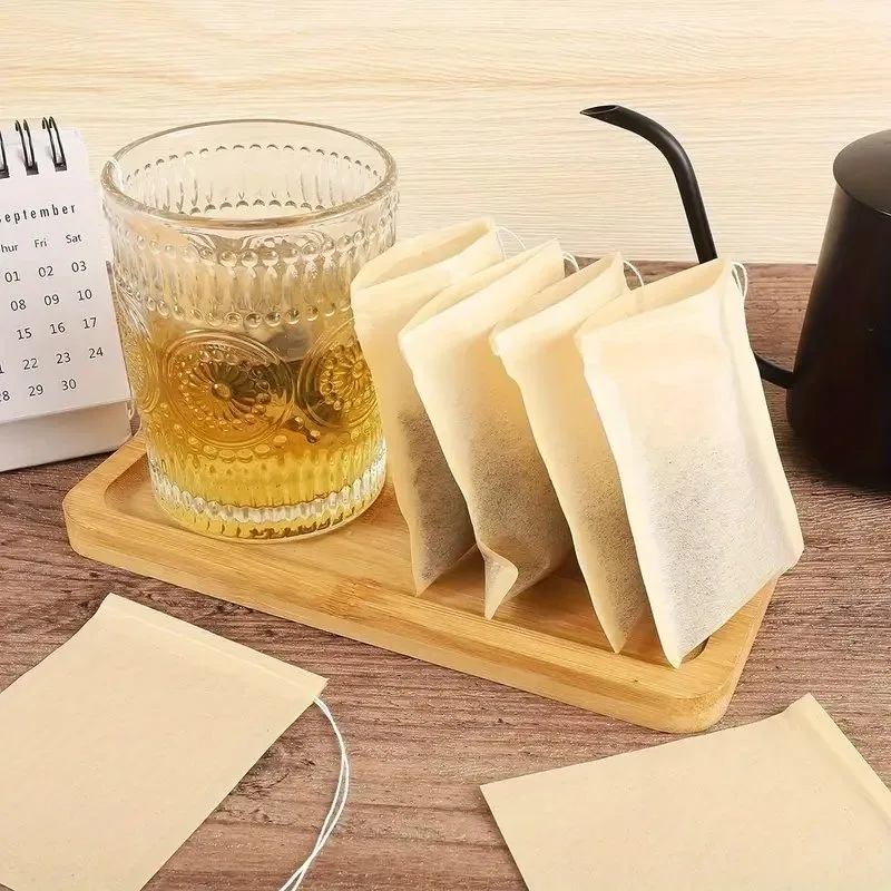 Disposable Bags Drawstring Coffee Filter Paper Bag Empty Loose Tea Infuser Sachets Kitchen Teabag For Spice Drinkware_voghion.com