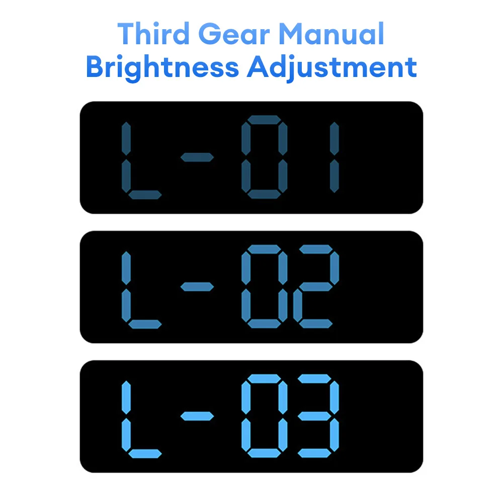 Horloge Murale Numérique LED Avec Affichage De La Température