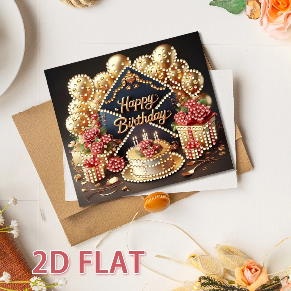 10pcs DIY Diamond Painting Greeting Card Set Diamond Art Greeting Cards Diamond Art Handmade Cards Congratulations Cards & Gifts