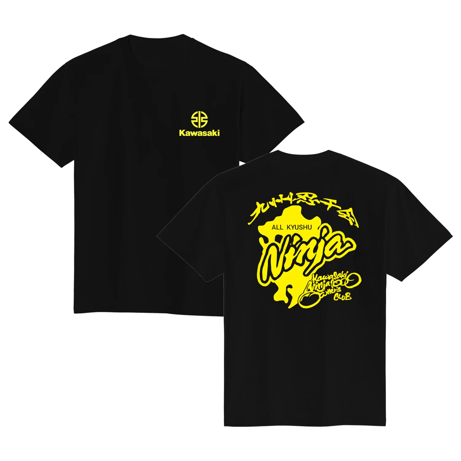 가와사키 큐슈 엔듀어 치엔 후이 티셔츠 최신 야외 저지 여름 클래식 티셔츠 성인용 루즈 운동용 모터사이클 저지