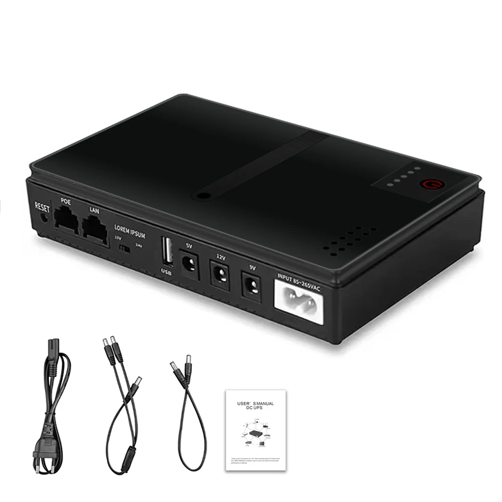 DC18W 1A/2A 5V/9V/12V Large Capacity Multipurpose Mini Portable