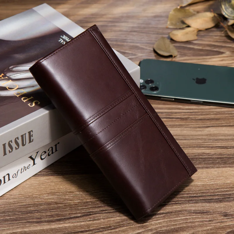 2023 Hot Sale Genuine Leather Women Wallet Long Multi-Card Holder