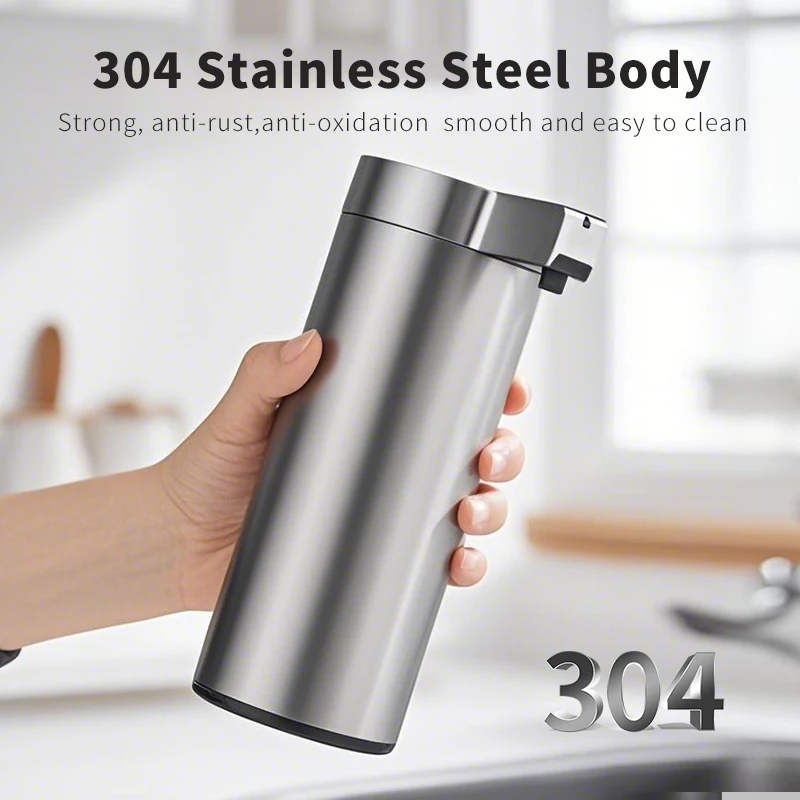 Kitchen Soap Machine Automatic Sensor Hand Sanitizer Smart Electric Body Wash Soap Dispenser 304 Stainless Steel soap dispenser hand sanitizer dispenser