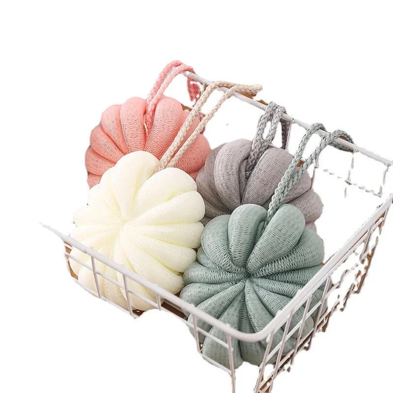 

Simple Pure Color Cute Girl New 50g Plain Color Bath Flower Adult Bath Ball Easy To Bubble Rich Bath Flower Ball