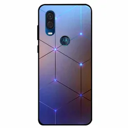 Stylish Black Silicone Phone Case with TPU Bumper for Moto One Action (R20.CH.235)