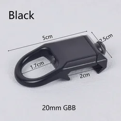Tactical Quick-Detach Sling Mount Adapter for Hunting and Airsoft Rifles (GBB BK)