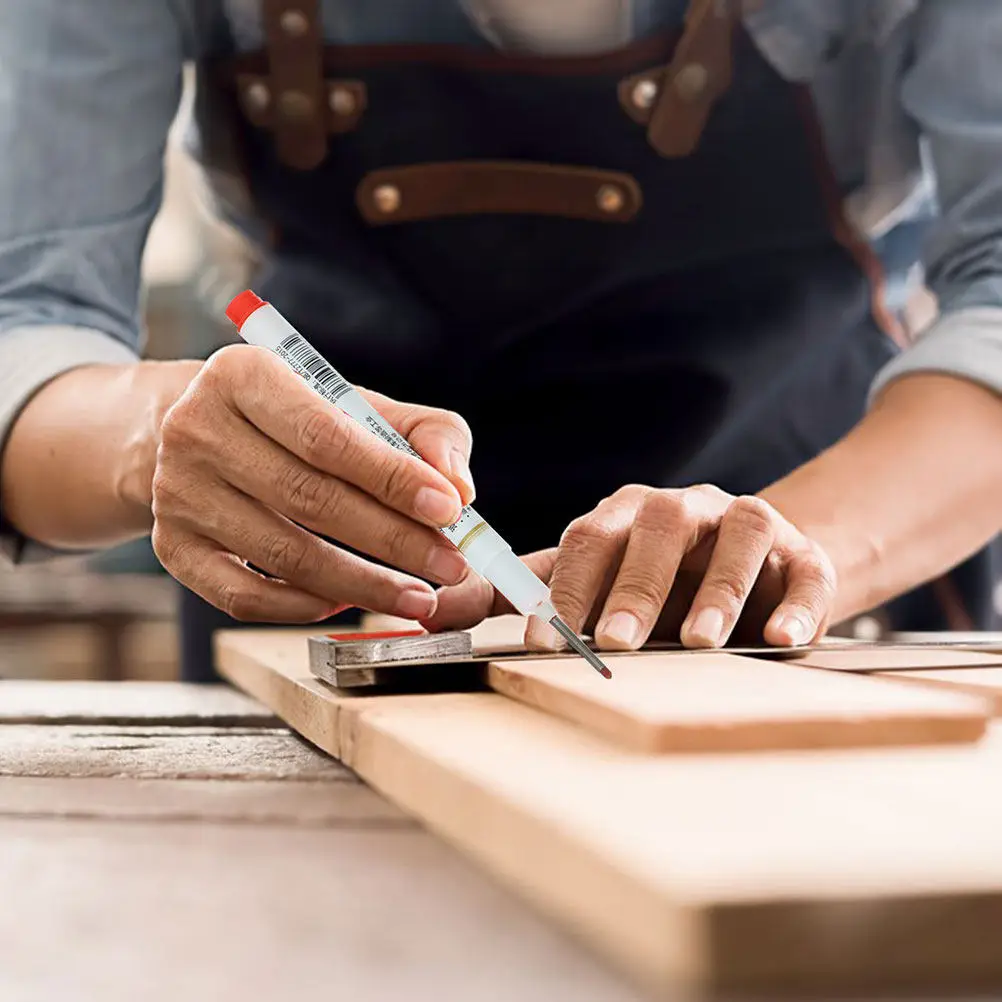 5개입 딥홀 마커 펜 긴 펜촉 페인트 펜 금속 목재 유리 산업 건설용 긴 펜촉 마커 딥홀 펜