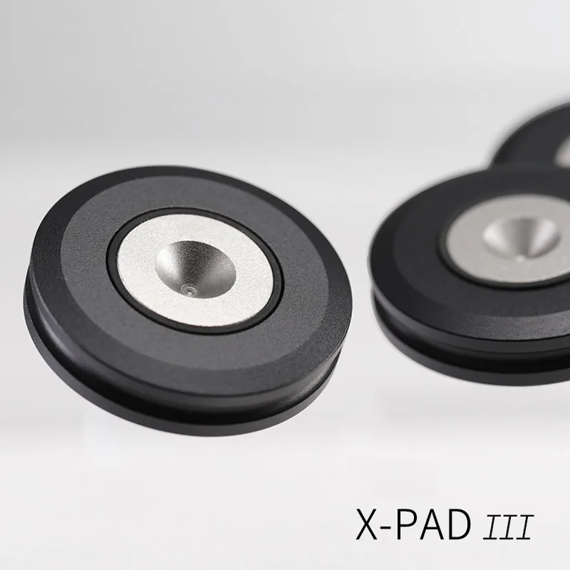 X-PAD REF 3 Layers Aluminum Speaker Spike Pads/Levitation Damper/Isolation Stand Foot/Speaker Isolation Pad/Speaker Shock Base Pad Isolation Feet