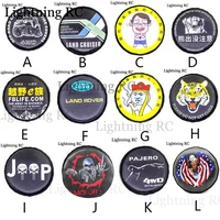 1/10 Leather Spare Tire Cover Fits 1.9 Inch 110-120mm Wheels for RC Tracked TRX4 TRX6 D90 Axial SCX10 RC Car Accessories 1