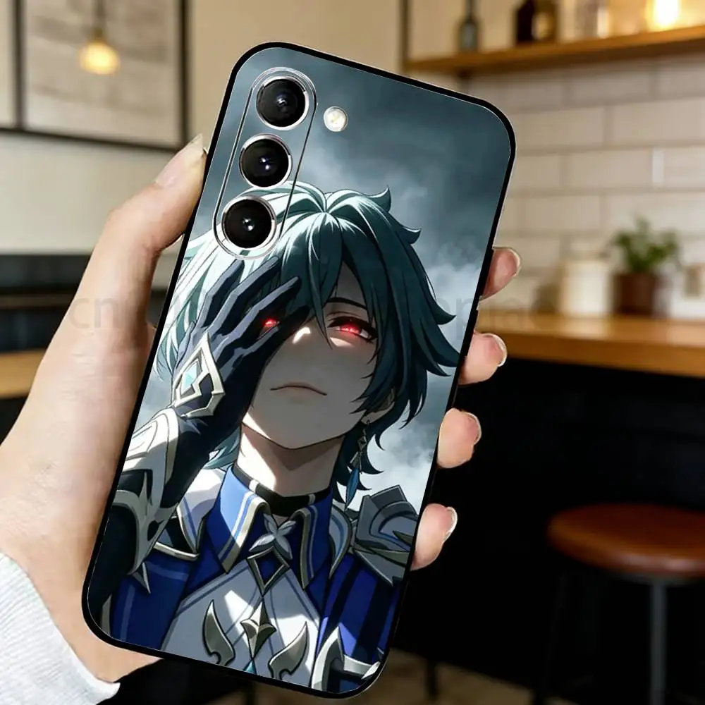 Genshin Impact Dottore Black Silicone Phone Case - Sleek and Stylish Protection