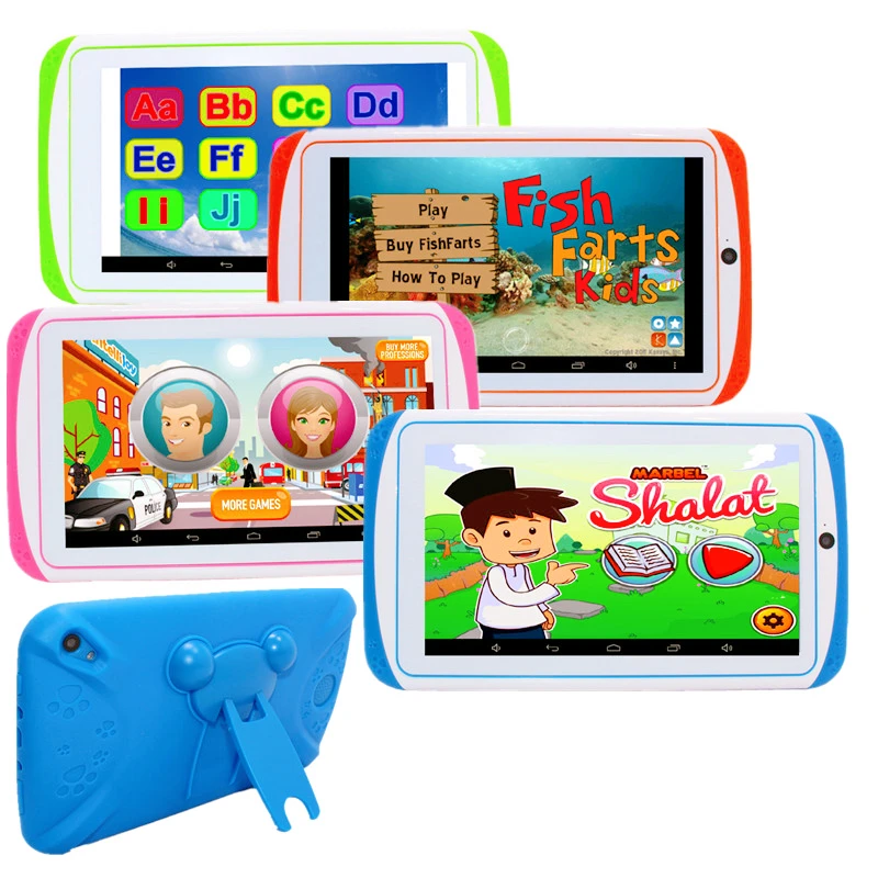 7 INCH Android 10 RAM 1GB +16GB ROM Gift Kid Tablet E98 WIFI Dual Camera Quad-Core Free Silicone Case 3D Glassess 5