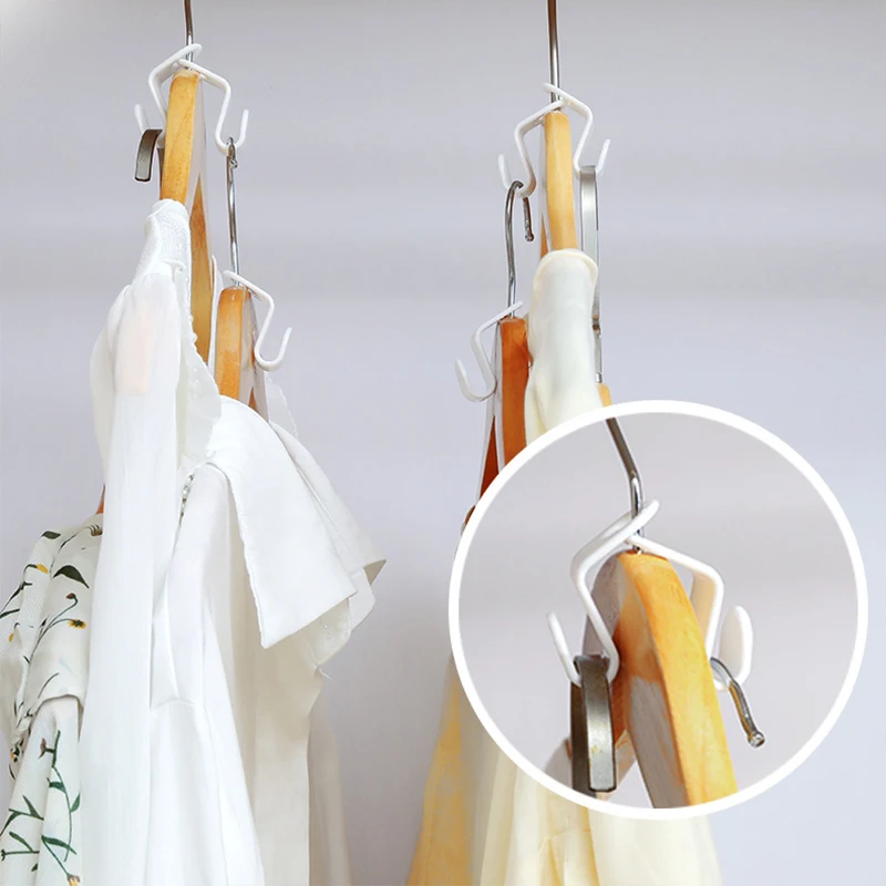 60/30 PCS Mini Clothes Hanger Connector Hooks Plastic Cascading Organizer Rack Space Saving for Closet clothes hanger,storage hanger,storage hanger hook,coat organizer,clothing storage